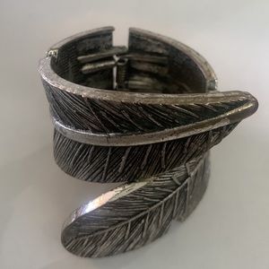 Feather cuff bracelet